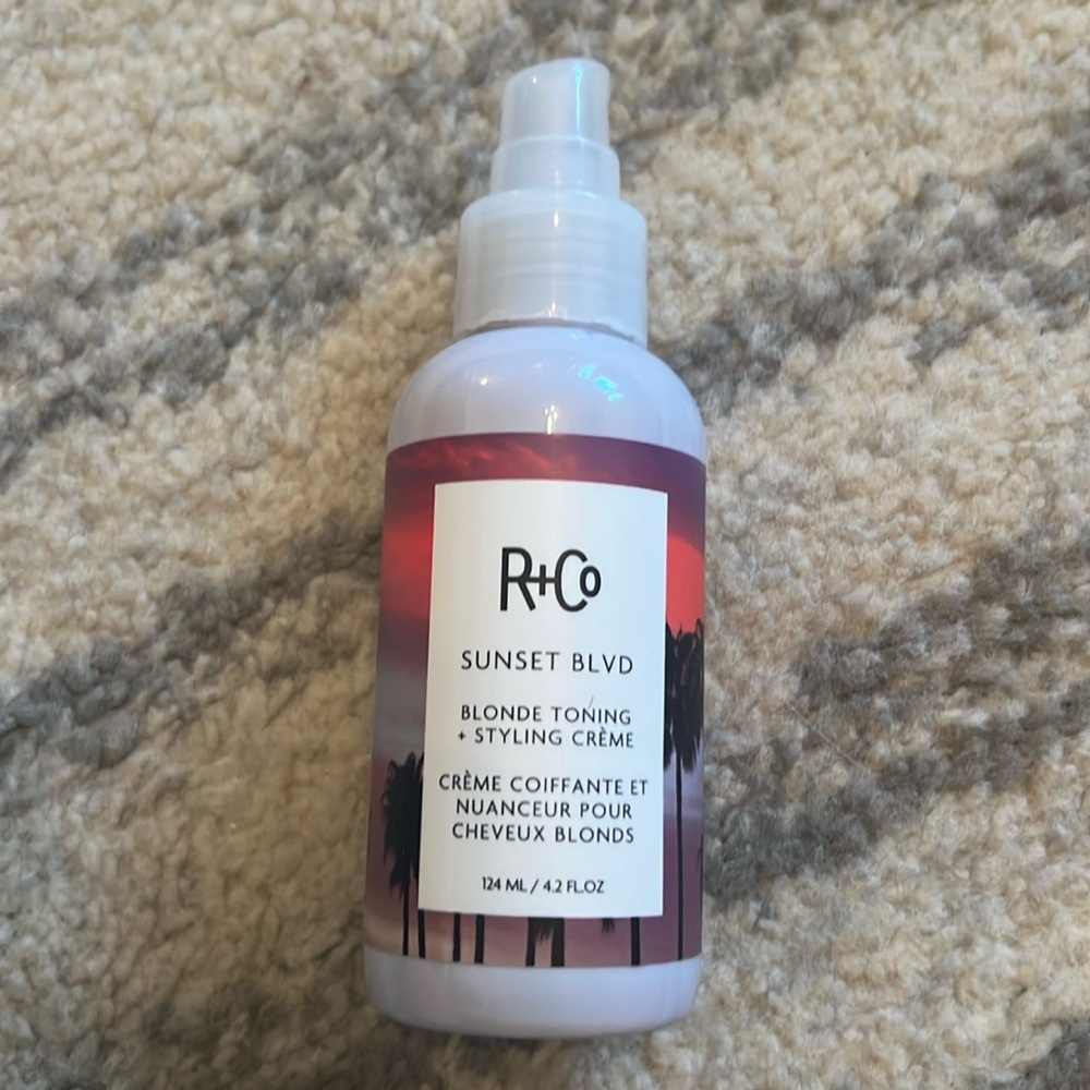 NWOT R+Co Sunset Blvd Blonde Toning + Styling Crème, 4.2 ounces